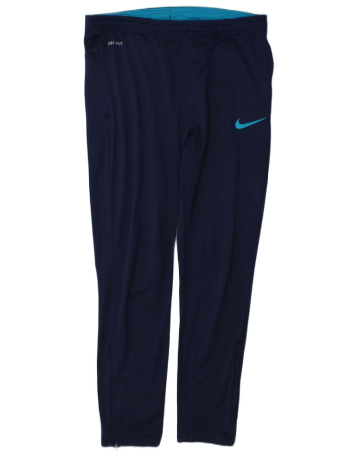 Męskie spodnie dresowe Nike Dri Fit, średni granatowy poliester
