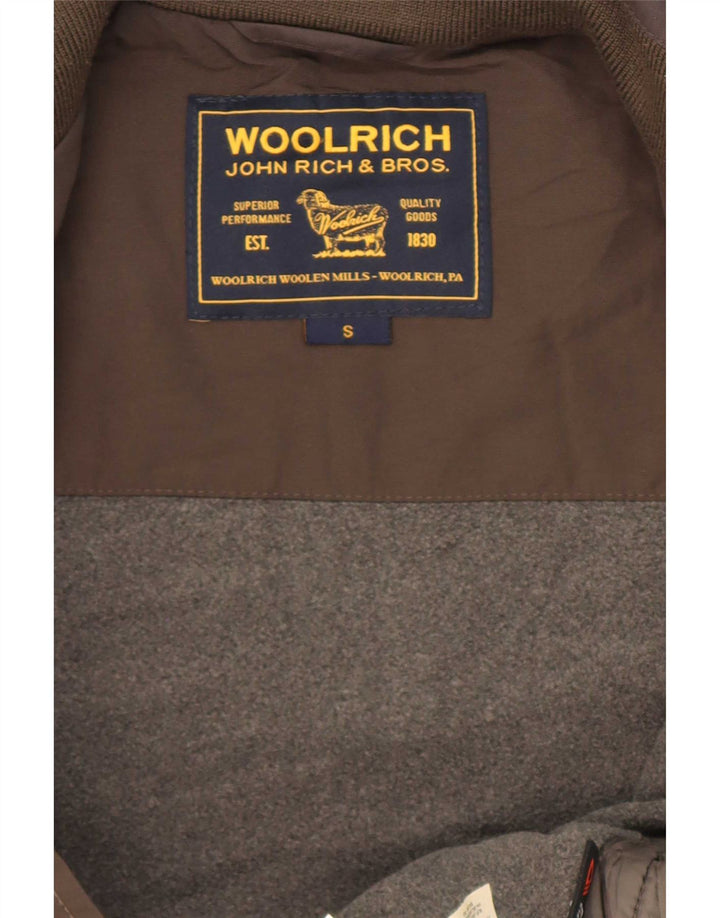 Jachetă bomber pentru bărbați Woolrich UK 36 Nailon mic kaki