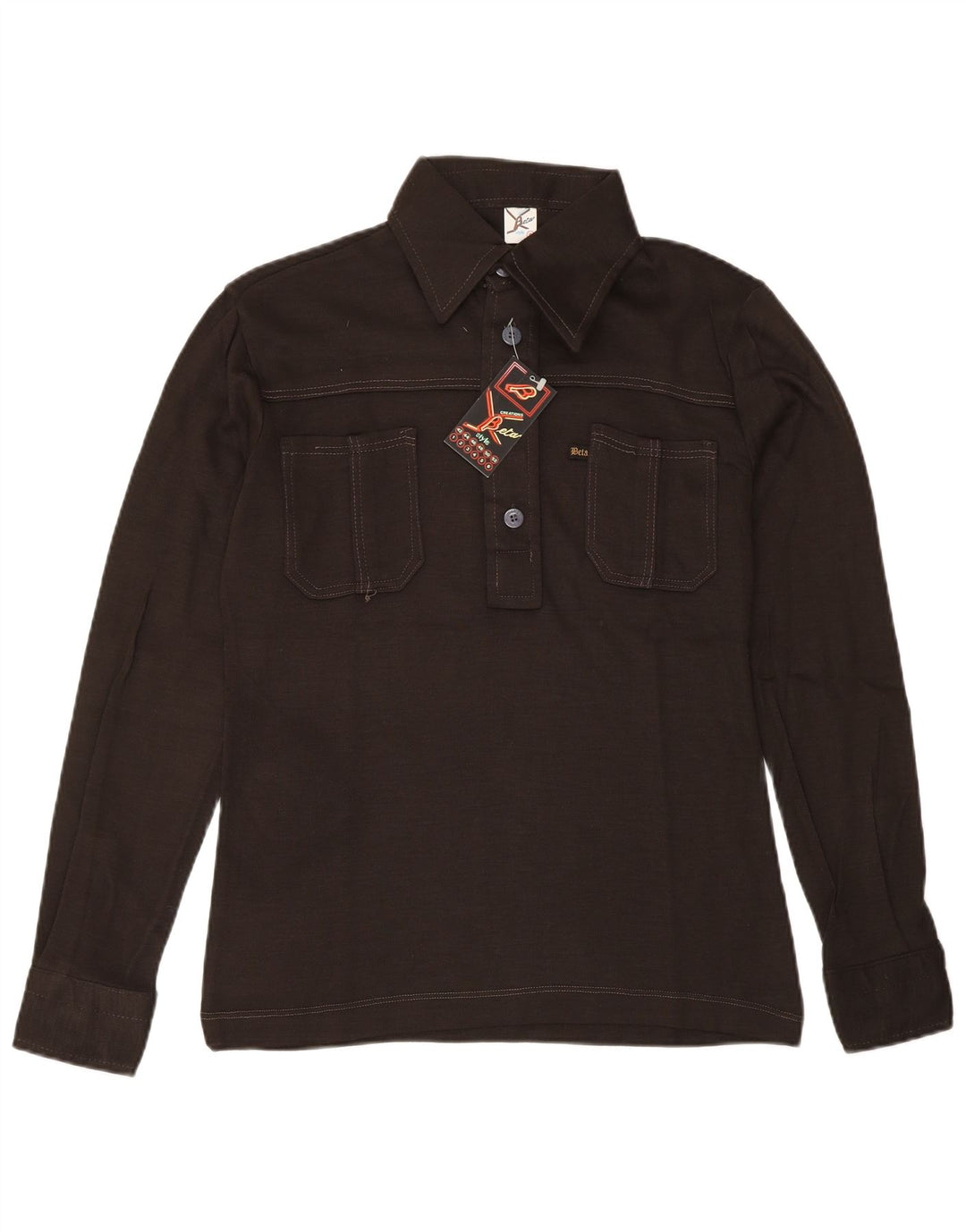 BETA Damen Pullover-Shirt US 6 Mittelbraunes Acryl
