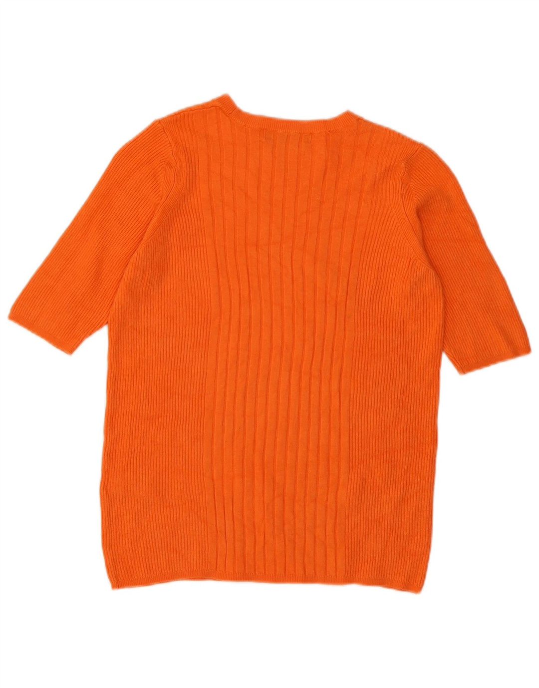 Maglione maglione girocollo da donna Marks & Spencer UK 12 arancione medio