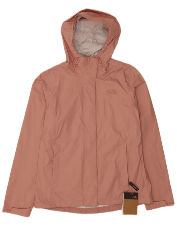 The North Face Womens Hooded Rain Jacket UK 14 Medium Pink Nylon