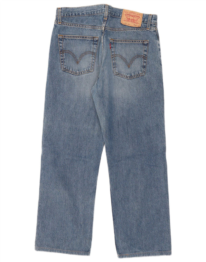 LEVI'S Mens 751 Straight Jeans W32 L27 Blue Cotton