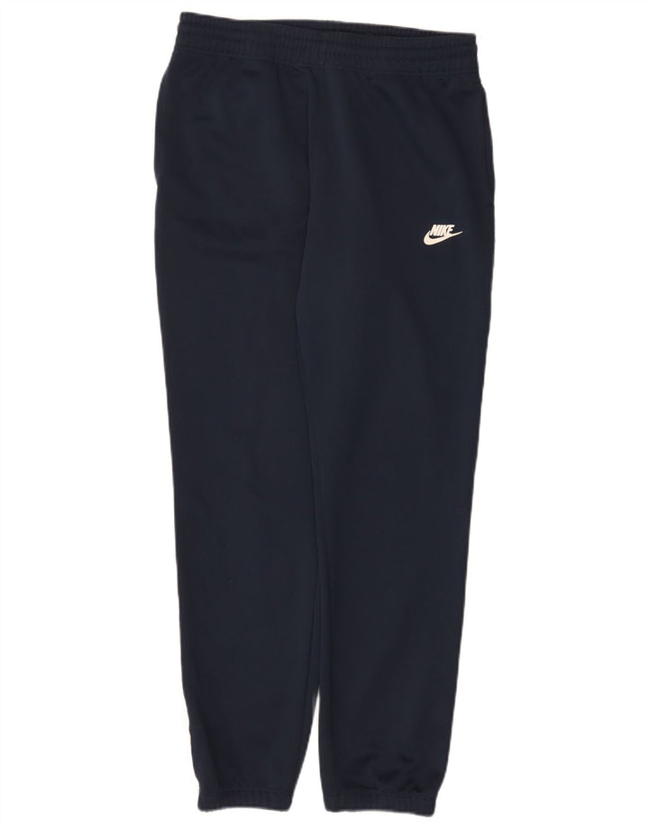 Nike Mens Tracksuit Trousers Joggers Large  Navy Blue Colourblock Polyester