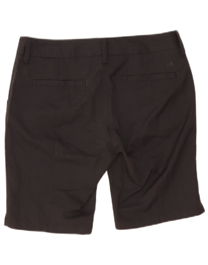 Adidas Womens Climalite Chino Shorts UK 12 Medium W32  Black Polyester