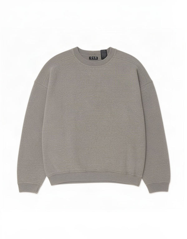 Gap Felpa da uomo vestibilità ampia maglione cotone chiazzato grigio medio