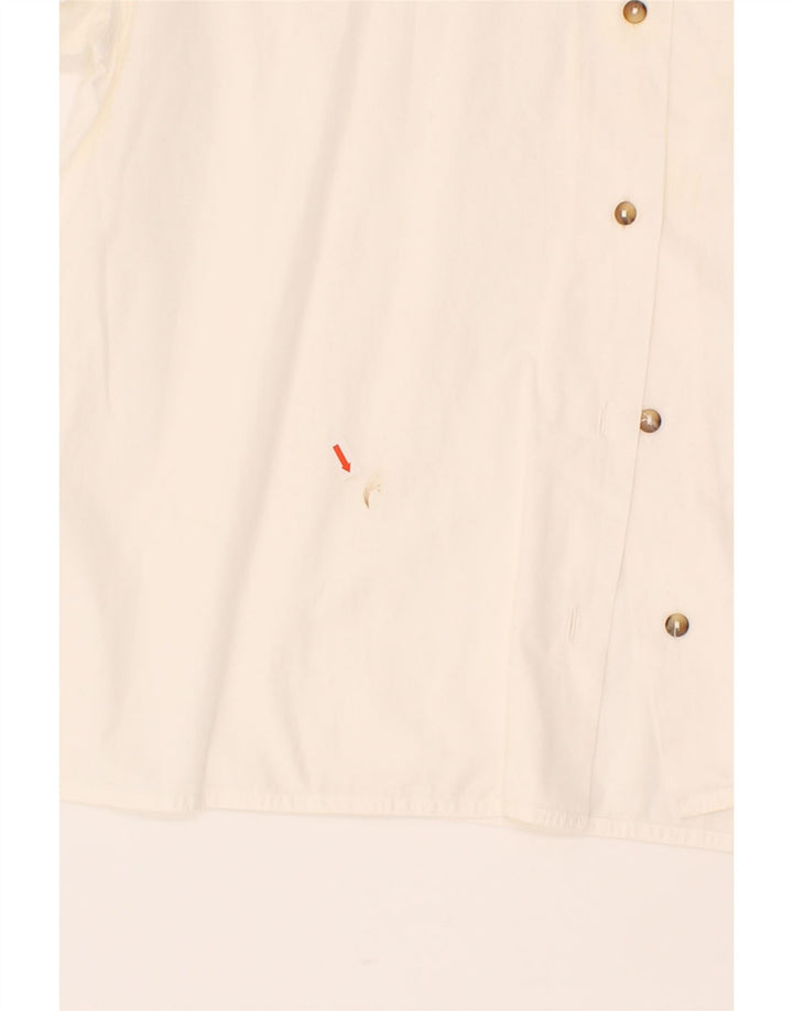 NEWPENNY Womens Short Sleeve Shirt IT 44 Medium Beige Vintage Newpenny and Second-Hand Newpenny from Messina Hembry 