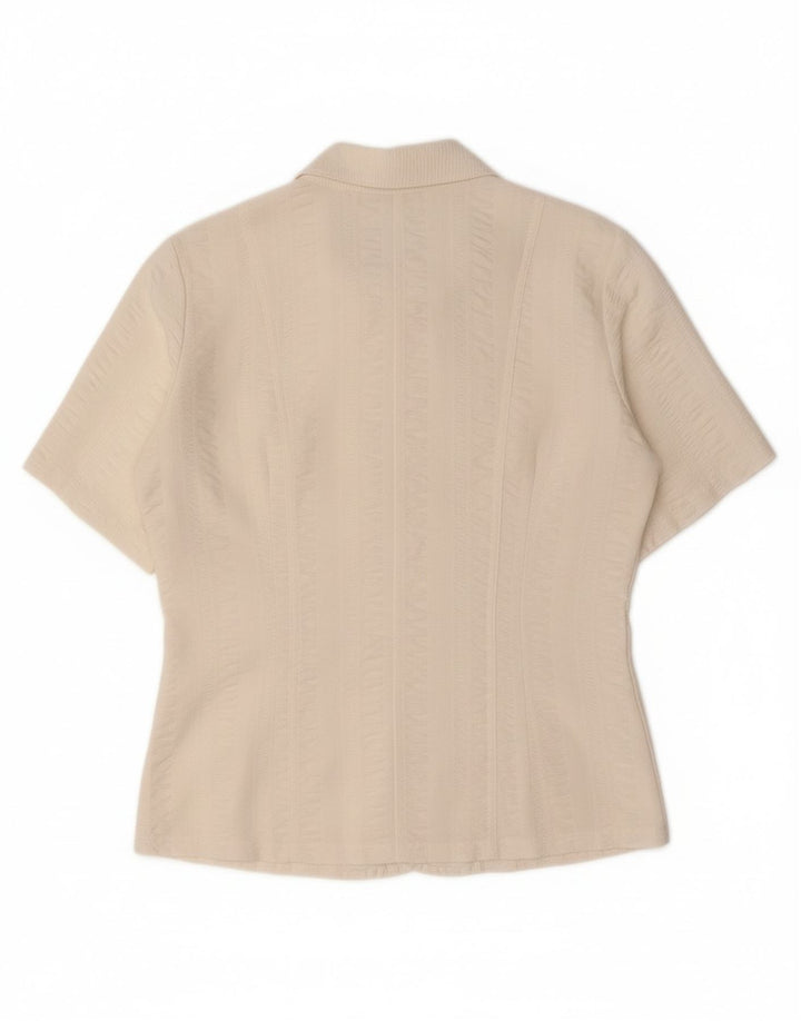 VINTAGE Womens Short Sleeve Shirt Blouse IT 40 Small White Vintage Vintage and Second-Hand Vintage from Messina Hembry 