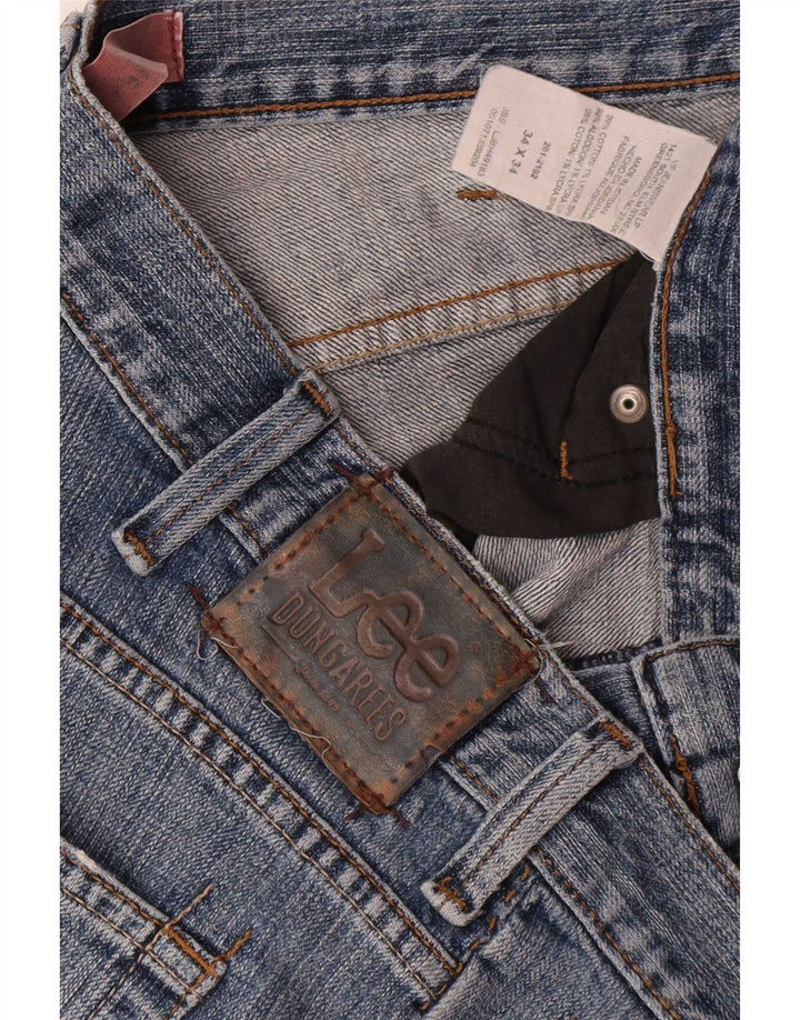 Lee Jean droit vieilli pour homme W34 L34 bleu coton