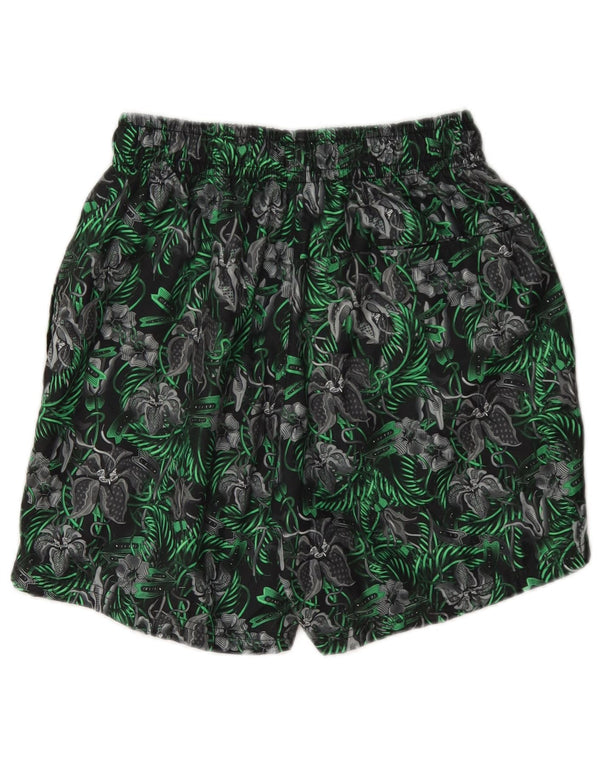 Nike Mens Swimming Shorts Small Green Floral Polyester