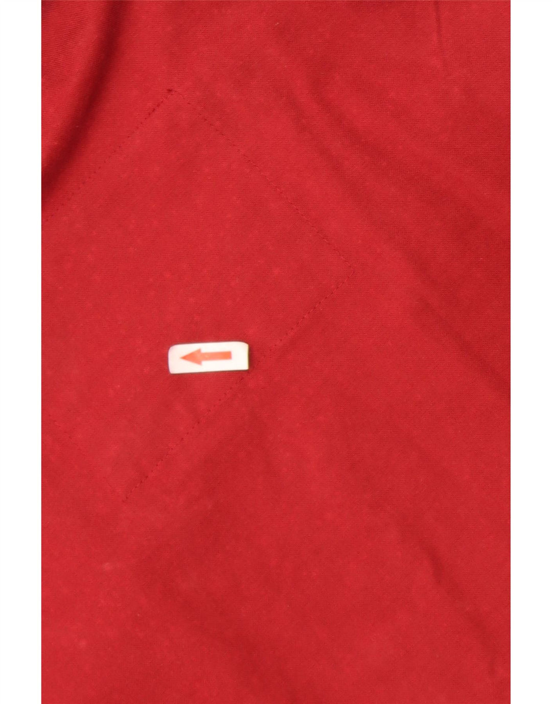Polbot Womens Oversized Utility Jacket UK 18 XL Red Colourblock Cotton