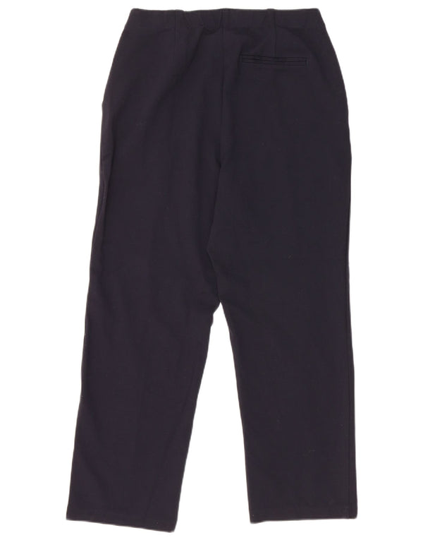 Marks & Spencer Damen-Hose mit hoher Taille, kurz geschnitten, UK 12, M, W30, L24, Nav