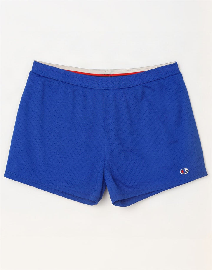 Champion Mens Sport Shorts Large Blue Polyester