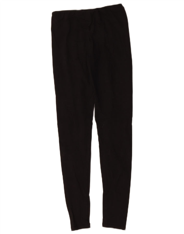 Ellesse Womens Graphic Leggings UK 8 Small Black Cotton