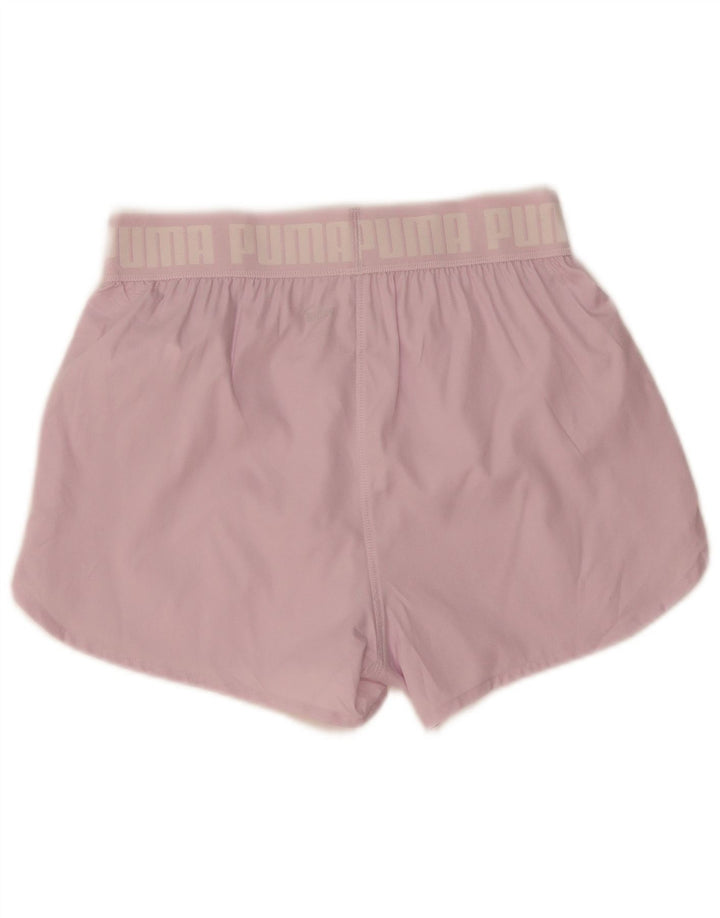 PUMA Womens Graphic Sport Shorts UK 10 Small Pink Polyester
