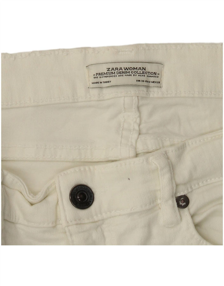 ZARA Womens Slim Jeans EU 38 Small W28 L26 White