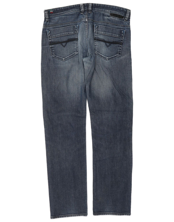 Мужские прямые джинсы Diesel W34 L33 синие, хлопок