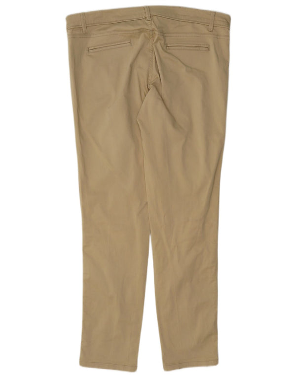 Massimo Dutti Mens Slim Fit Chino Trousers EU 42 Large W32 L30 Beige