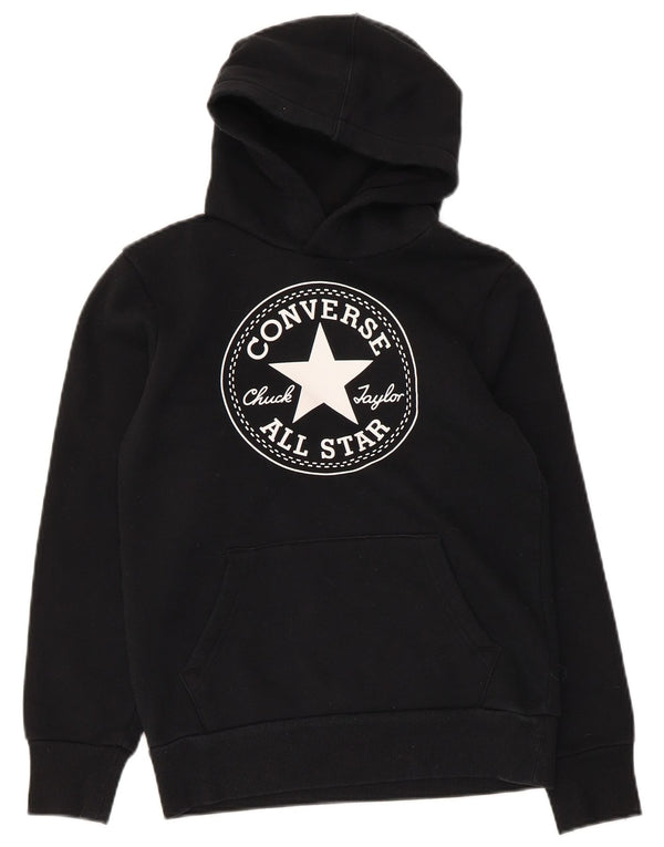 Converse Boys Chuck Taylor Grafisk hættetrøjetrøje 10-11 år Medium Sort