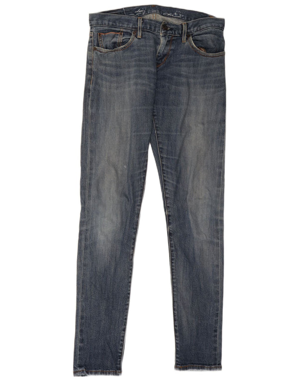 Женские джинсы скинни Levi's США 4, маленькие W27 L33, синие, хлопок