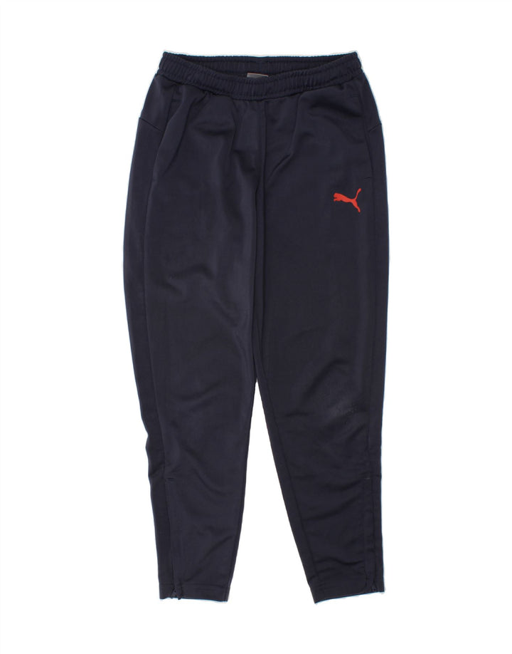 PUMA Boys Tracksuit Trousers 7-8 Years Small Navy Blue Vintage Puma and Second-Hand Puma from Messina Hembry 