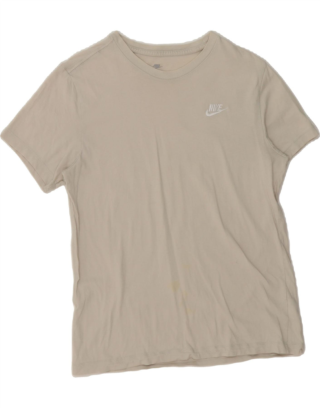 NIKE Mens T-Shirt Top Medium Beige Cotton Vintage Nike and Second-Hand Nike from Messina Hembry 