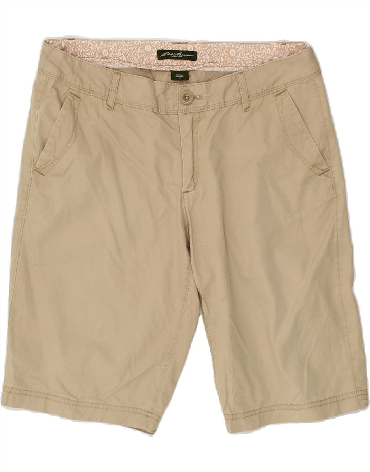 EDDIE BAUER Womens Chino Shorts US 8 Medium W30 Beige Cotton Vintage Eddie Bauer and Second-Hand Eddie Bauer from Messina Hembry 