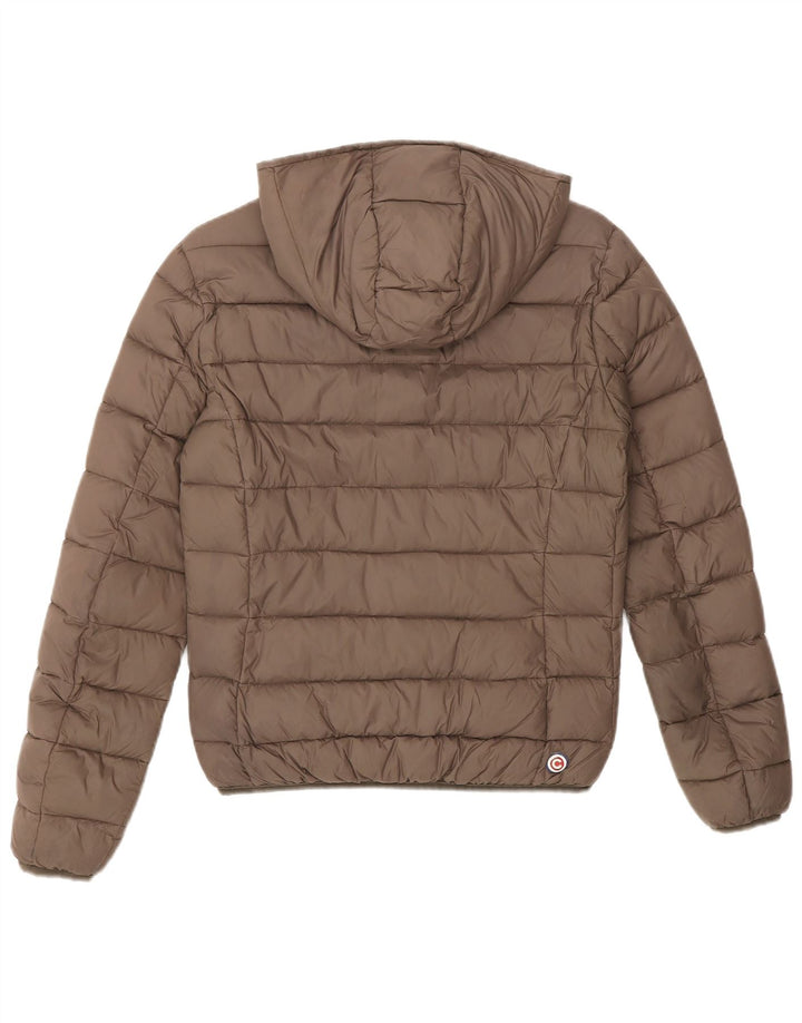 Jaqueta acolchoada com capuz feminino Colmar EU 40 poliéster marrom médio
