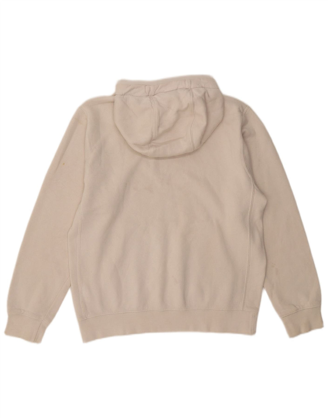 Felpa con cappuccio da uomo Nike Small in cotone bianco