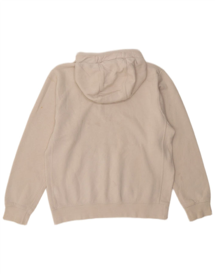 Felpa con cappuccio da uomo Nike Small in cotone bianco