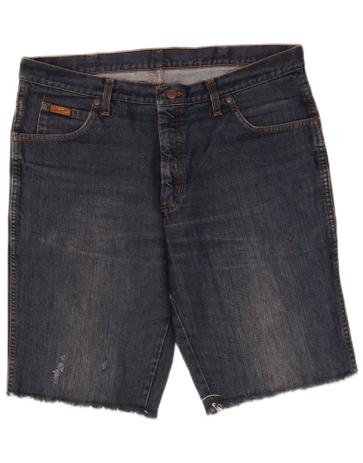 Pantaloncini di jeans da uomo Wrangler W36 grandi blu
