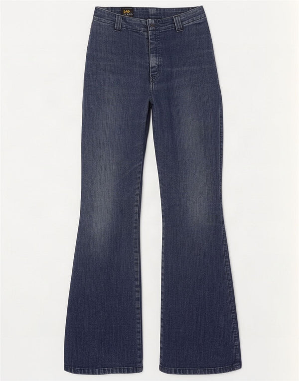 Lee Womens Kiana Flared Jeans W30 L31 Blue Cotton