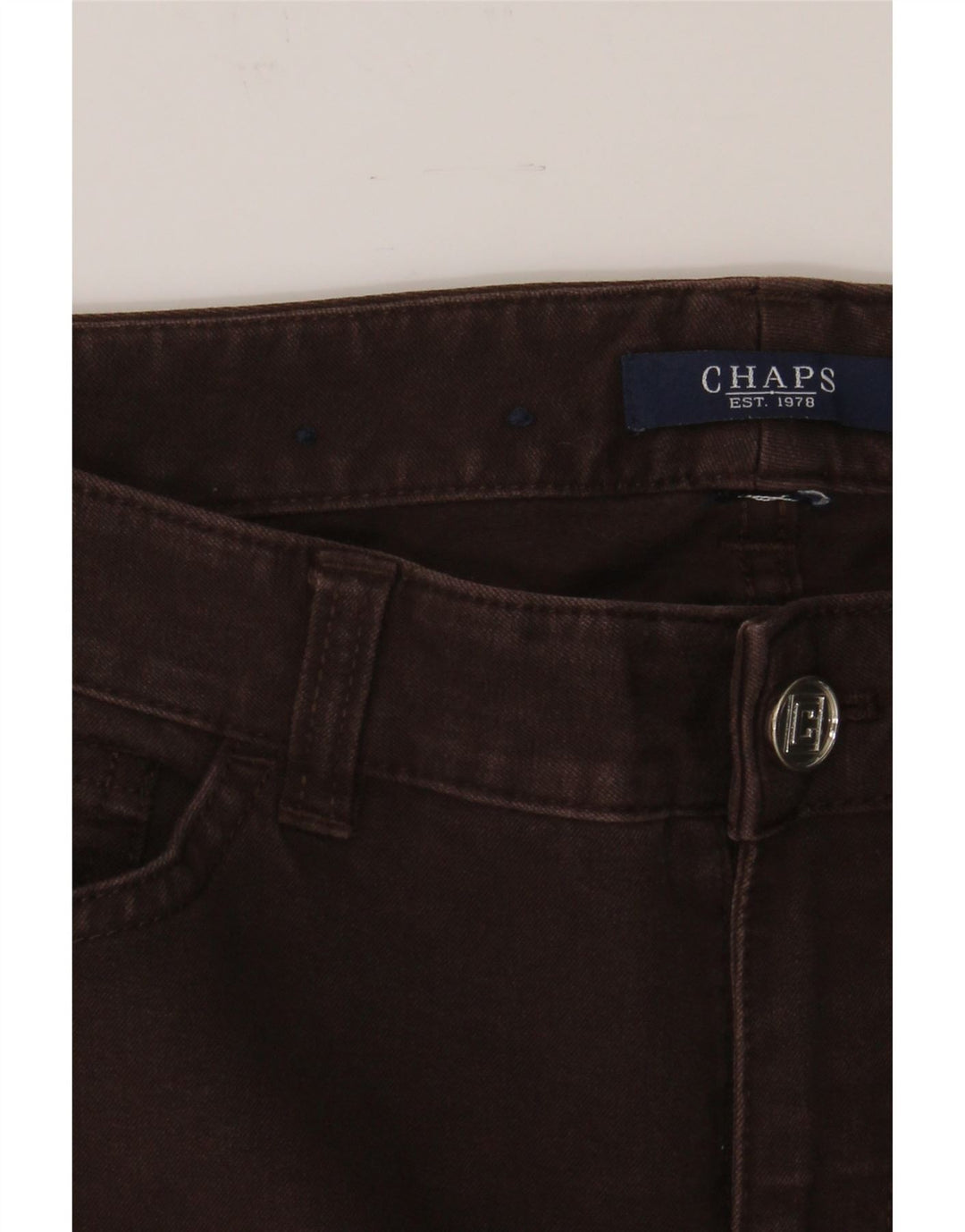 CHAPS Womens Straight Jeans W30 L27 Brown Cotton Vintage Chaps and Second-Hand Chaps from Messina Hembry 