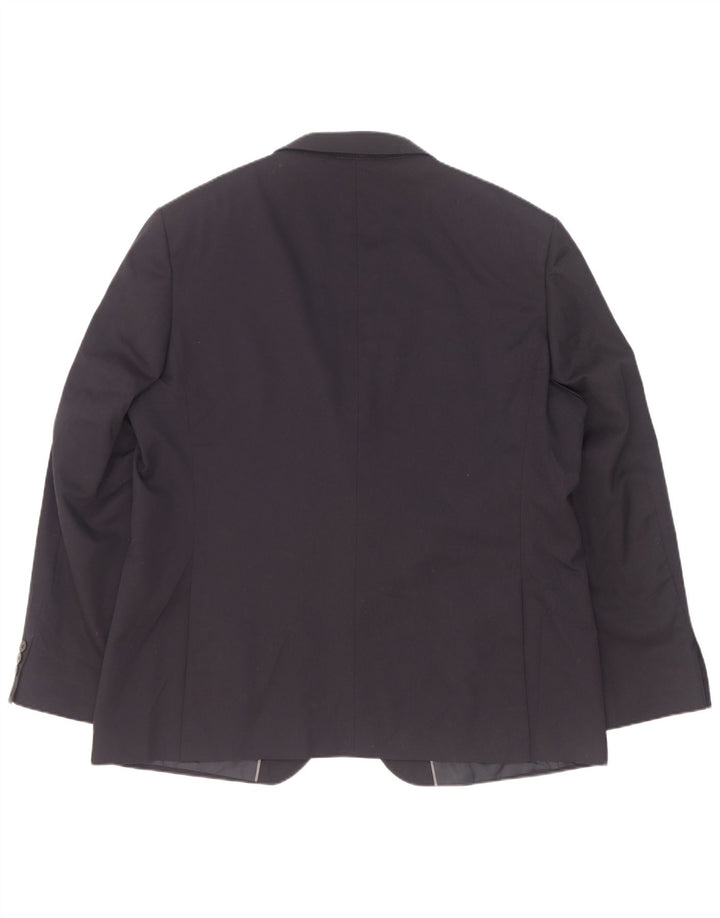 Marks & Spencer Veste blazer à 2 boutons pour homme UK 46 3XL Bleu marine Polyester