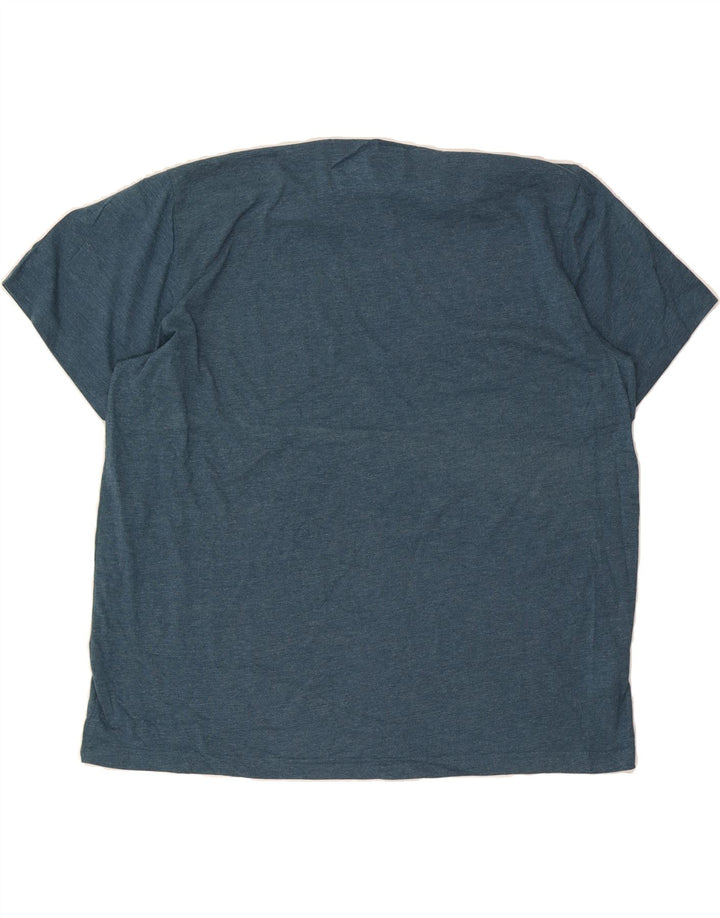 EDDIE BAUER Mens T-Shirt Top 2XL Blue Cotton Vintage Eddie Bauer and Second-Hand Eddie Bauer from Messina Hembry 