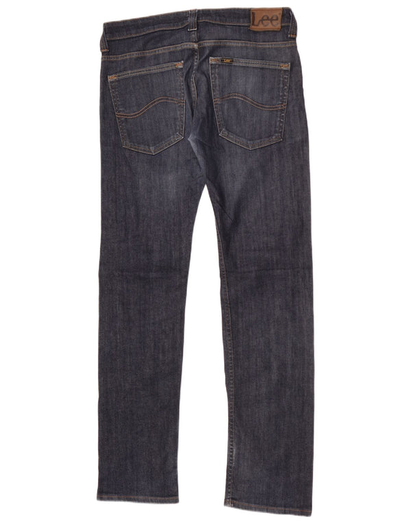 Lee Mens Powell Slim Jeans W34 L34 Marineblå Bomuld