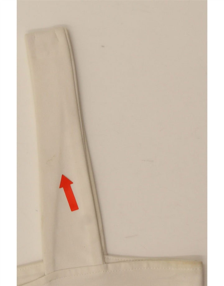 Damski krótki top Zara UK 8 Small, biała wiskoza