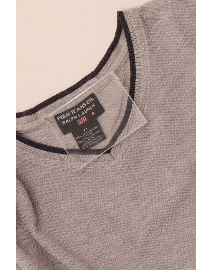 Ralph Lauren Mens T-Shirt Top Medium Grey Flecked Cotton