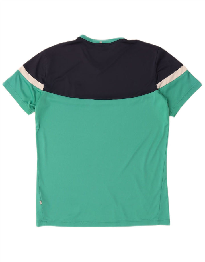 T-shirt męski Fila Top IT 50 Średni turkusowy poliester z blokami kolorów
