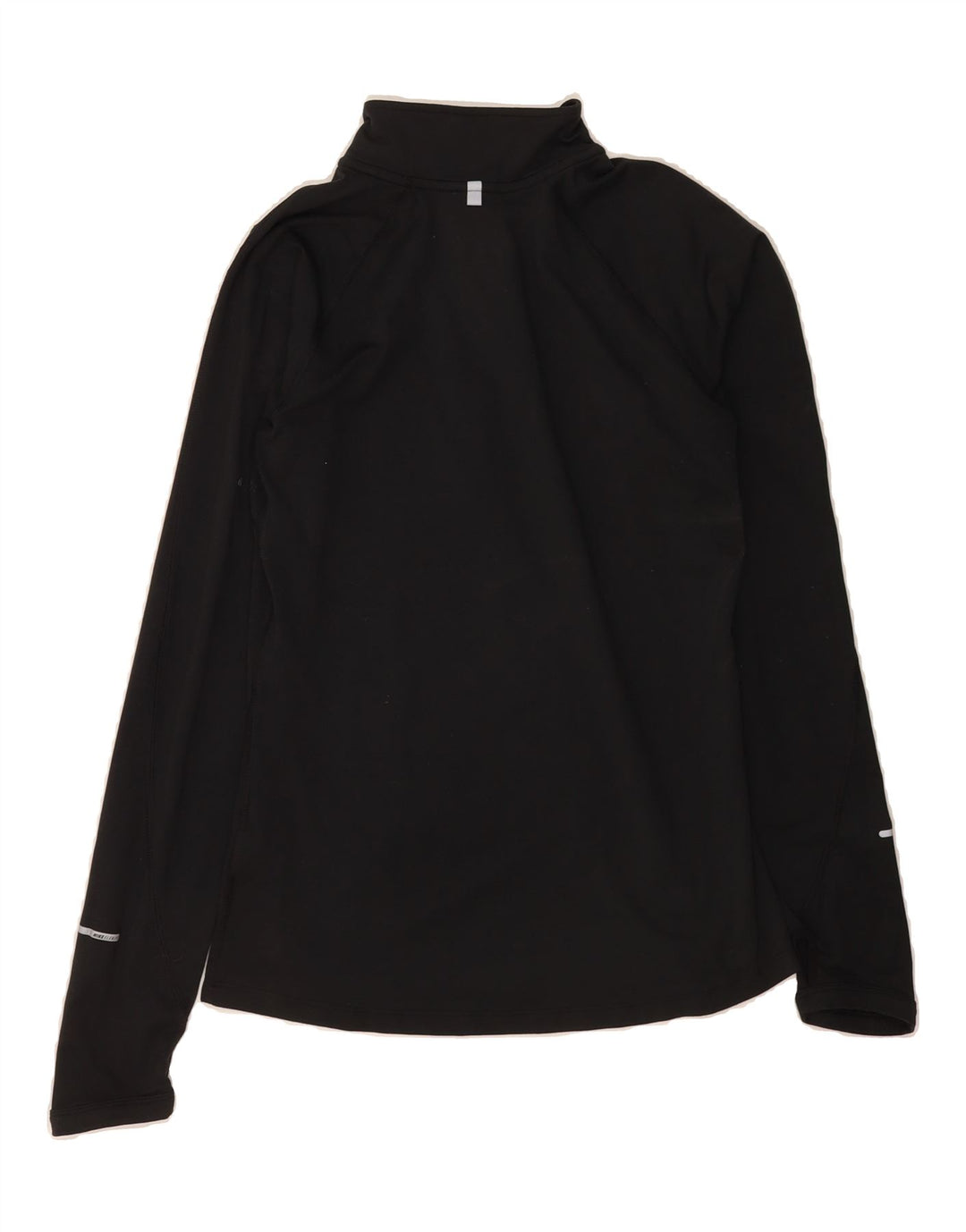 NIKE Womens Dri Fit Zip Neck Pullover Tracksuit Top UK 10 Small Black Vintage Nike and Second-Hand Nike from Messina Hembry 