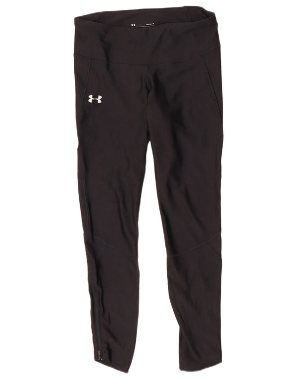 Under Armour Womens Heat Gear Leggings UK 14 Large Black