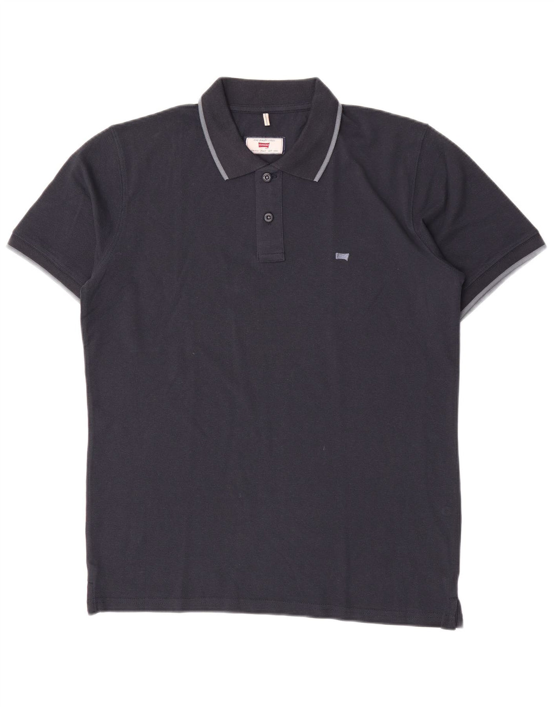 Carrera Mens Polo Shirt Large Navy Blue Cotton