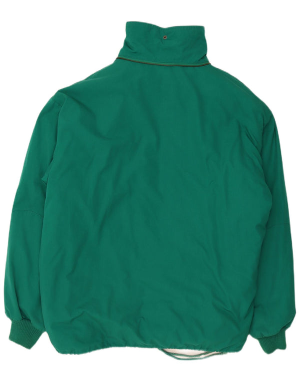 Vintage polstret herrejakke UK 42 XL Grøn polyester