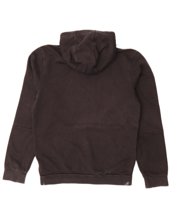 Adidas Mens Graphic Hoodie Jumper Small Black Cotton