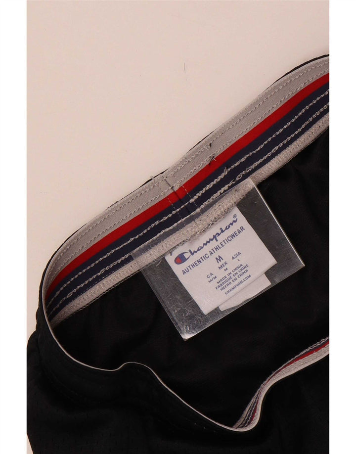 Champion Womens Sport Shorts UK 12 Medium Black Polyester