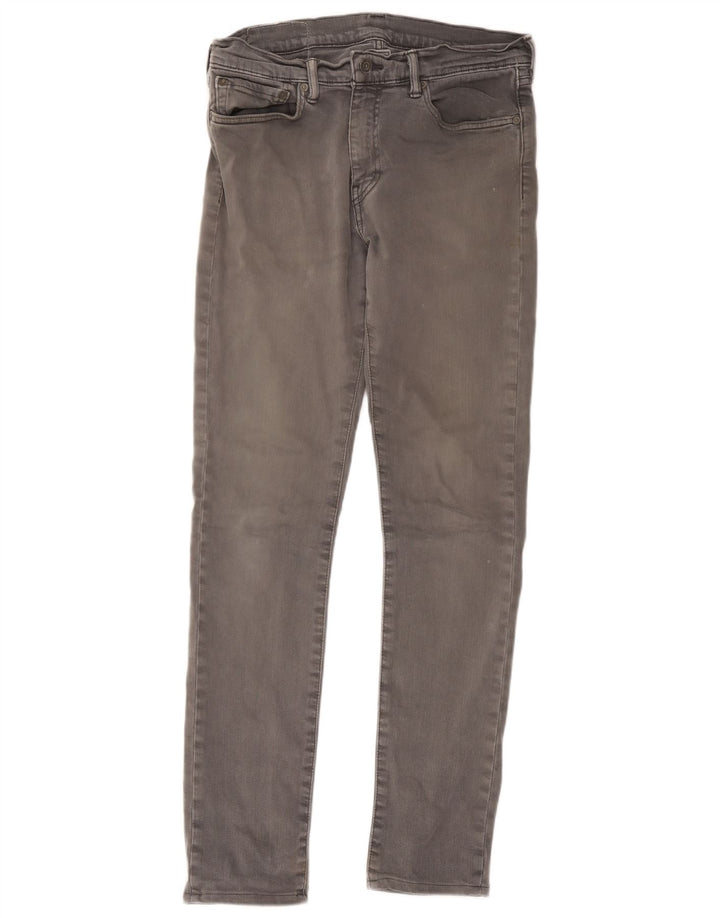 Levi's Mens Skinny Jeans W32 L34 Grey Cotton