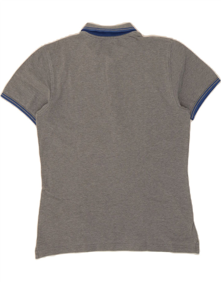 FAY Womens Polo Shirt UK 14 Medium Grey Cotton Vintage Fay and Second-Hand Fay from Messina Hembry 