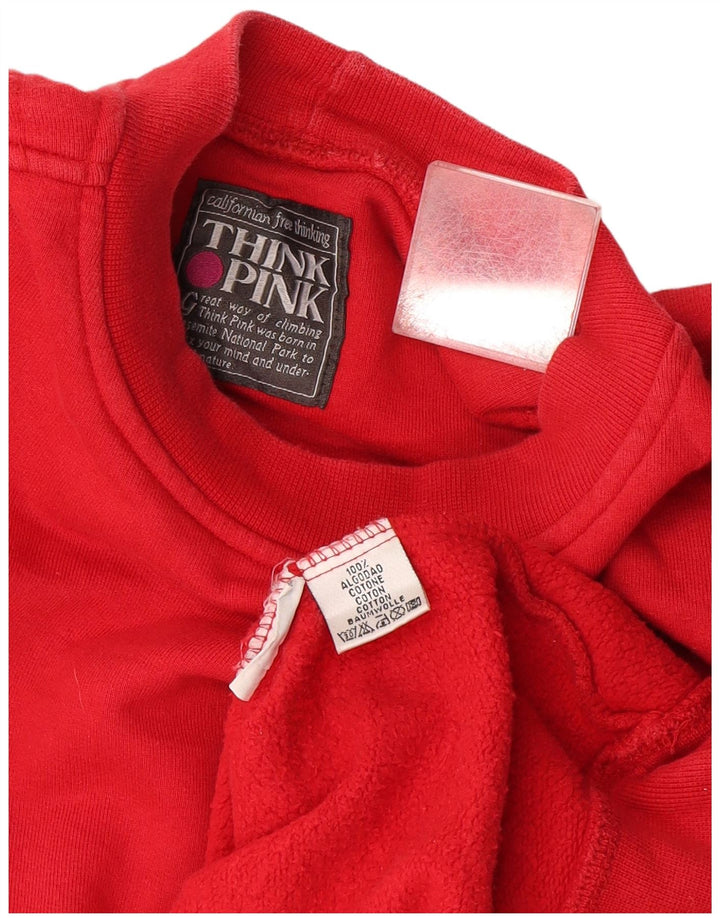 Tænk Pink Herre Sweatshirt Jumper XL Rød Bomuld