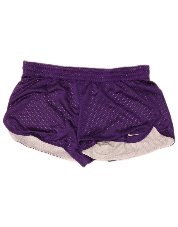 Nike Dame Dri Fit sportsshorts US 4/6 Small Purple Polyester