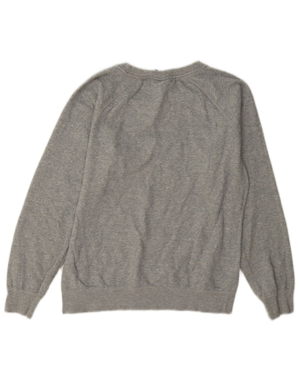 Champion Dame Grafisk Sweatshirt Jumper UK 10 Lille Grå Bomuld
