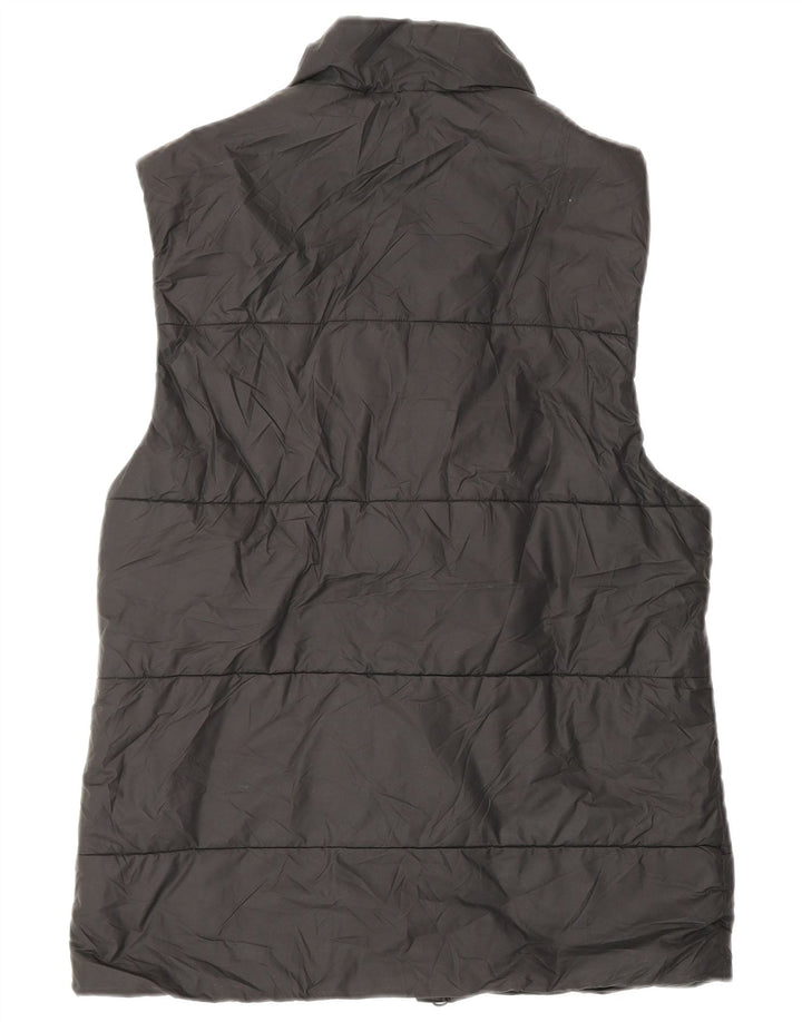 ADIDAS Womens Padded Gilet UK 10 Small Black Polyester